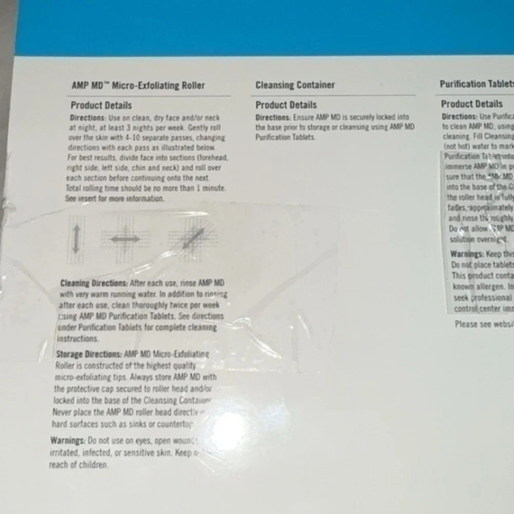 Rodan + Fields REDEFINE AMP‎ MD Micro-Exfoliating Roller Cleansing Vial & Tabs